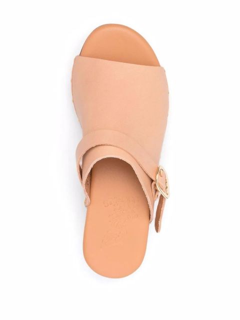 Ancient Greek Sandals buckle-detail clog sandals - Neutrals