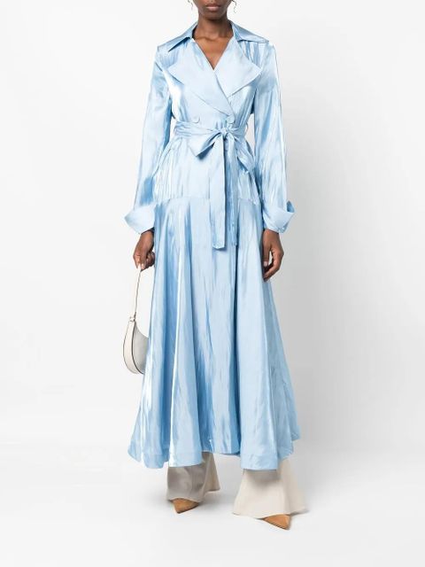 Cult Gaia Jasira long double-breasted coat - Blue