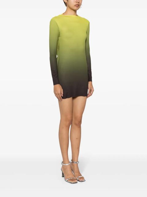 Gimaguas Alba gradient-effect minidress - Green