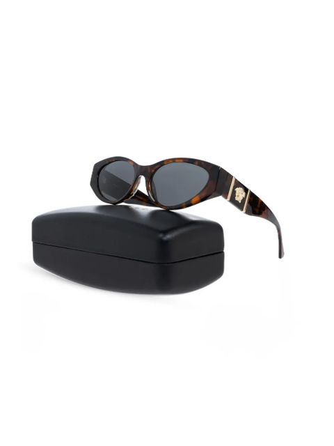 Versace Eyewear Havana oval-frame sunglasses - Brown