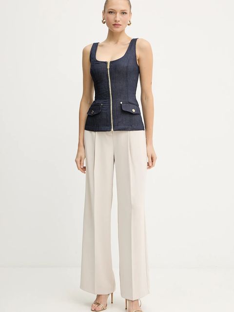 Marciano by Guess bluzka damska kolor granatowy gładka 5YPH35 7457A