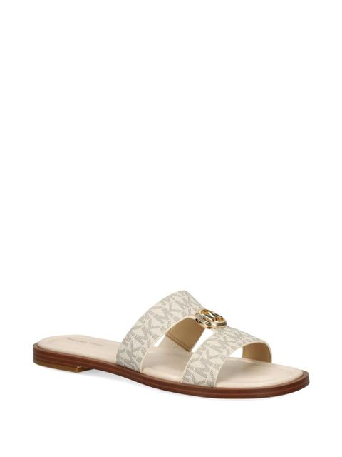 Michael Kors logo-plaque strap sandals - Neutrals - zdjęcie produktu nr 2
