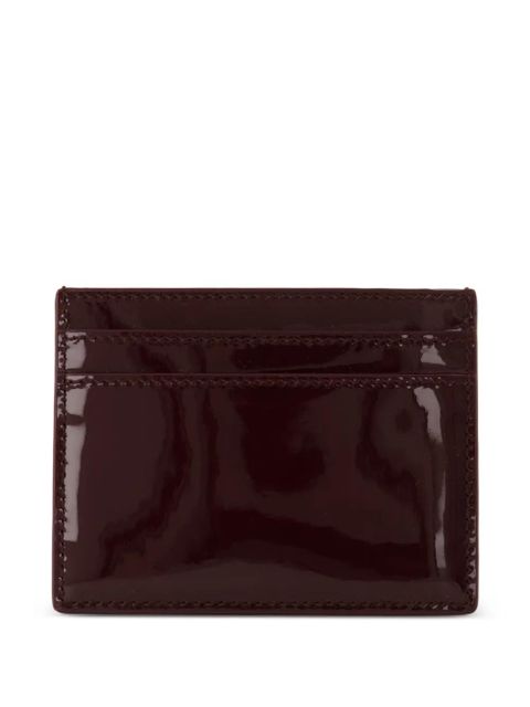 Saint Laurent logo-stamp cardholder - Red - zdjęcie produktu nr 2