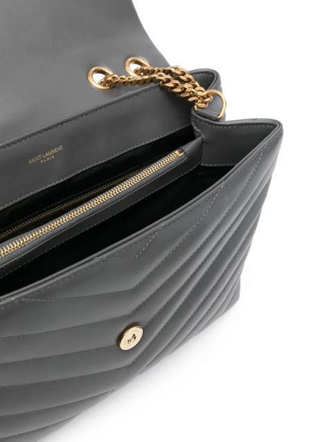 Saint Laurent medium Loulou shoulder bag - Grey