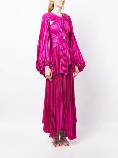 Acler Rosella puff-sleeves maxi dress - Pink