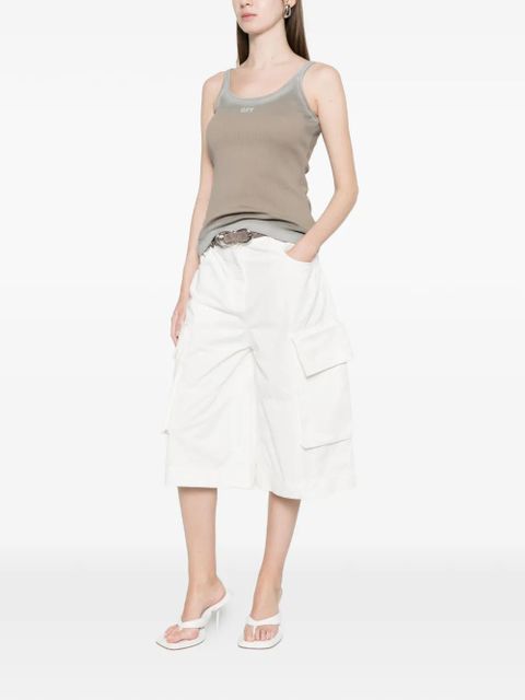 Off-White logo-print tank top - Neutrals - zdjęcie produktu nr 2