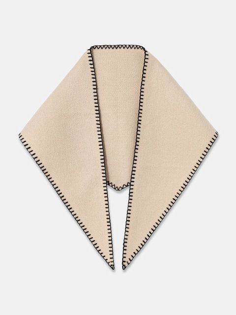 Morgan szalik damski kolor beżowy gładki 5ELCO - zdjęcie produktu nr 1