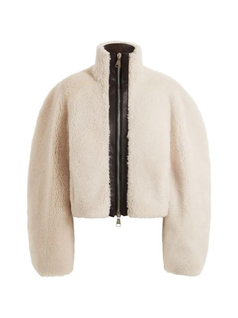 16Arlington Nofre shearling zip jacket - Neutrals - zdjęcie produktu nr 1