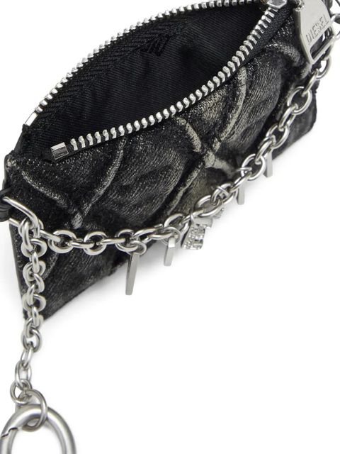 Diesel chain-detail card holder - Grey