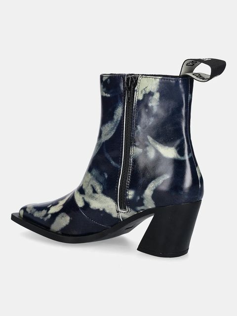 Camper botki skórzane Karole damskie kolor niebieski na słupku K400831-001