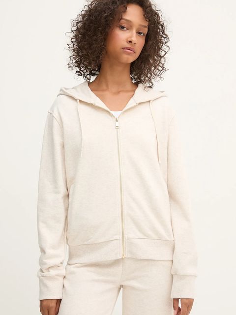 Guess bluza SOFIA damska kolor beżowy z kapturem gładka O5RQ01 KCO31 - zdjęcie produktu nr 1