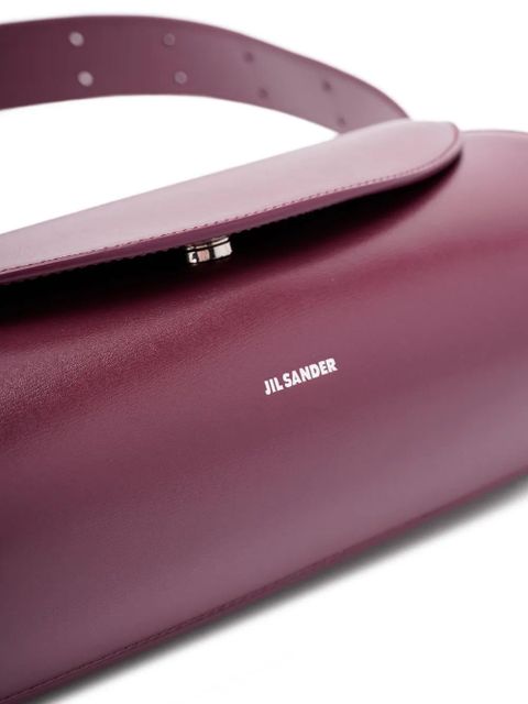 Jil Sander leather shoulder bag - Purple
