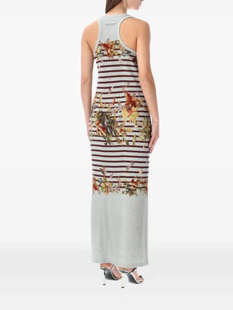 Jean Paul Gaultier striped floral tank maxi dress - Neutrals - zdjęcie produktu nr 2