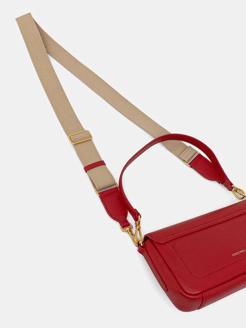 Coccinelle torebka skórzana C-ME LOCK kolor czerwony E1 U4K 12 02 01