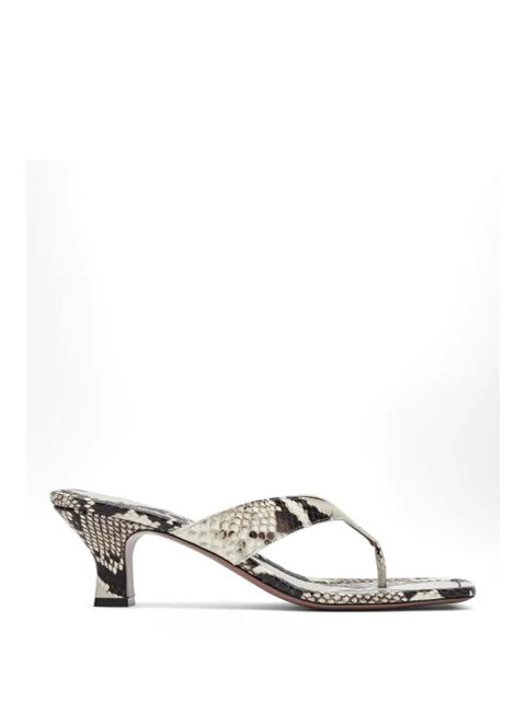 Paris Texas Portofino snakeskin-effect sandals - Neutrals - zdjęcie produktu nr 1