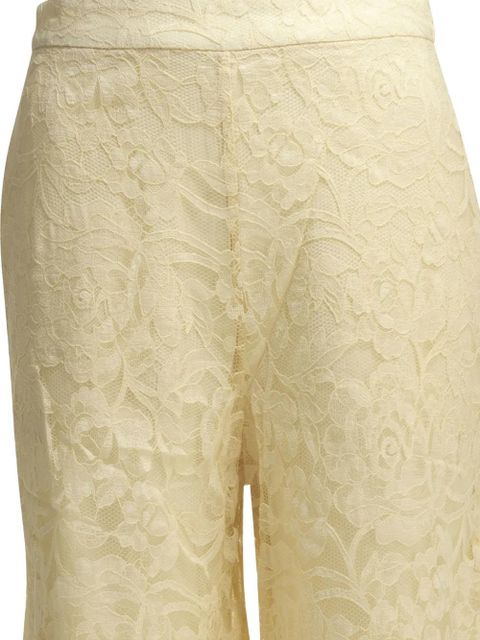 ZIMMERMANN Carousel floral-lace trousers - Neutrals