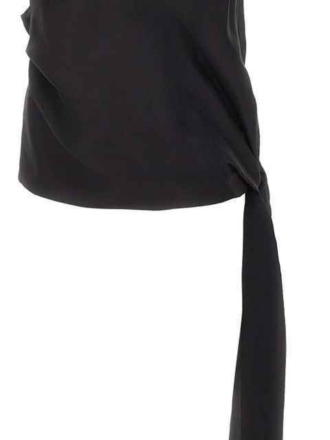 ENTIRE STUDIOS halterneck- sash top - Black