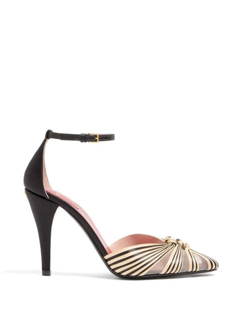 Valentino Garavani Annine satin pumps 100mm - Black - zdjęcie produktu nr 1