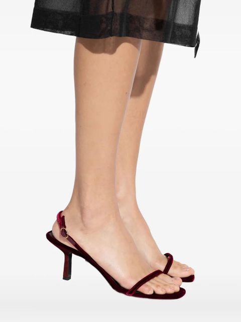 NEOUS 80mm velvet-textured heeled sandals