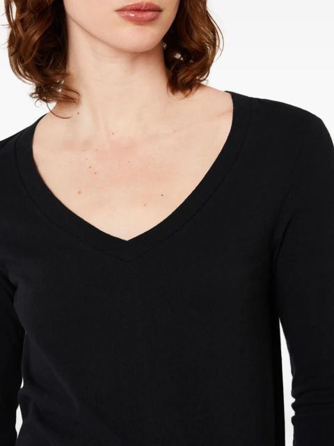 American Vintage Gamipy long-sleeve V-neck T-shirt - Black