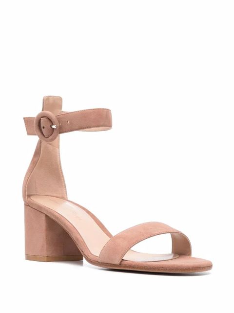 Gianvito Rossi strappy 60mm suede sandals - Neutrals - zdjęcie produktu nr 2