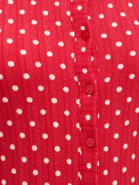 Abercrombie & Fitch longsleeve piżamowy damska kolor czerwony KI146-5107-500