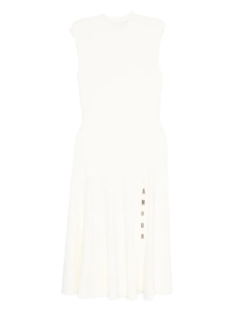 Maje Amour ribbed-knitted midi dress - White - zdjęcie produktu nr 1