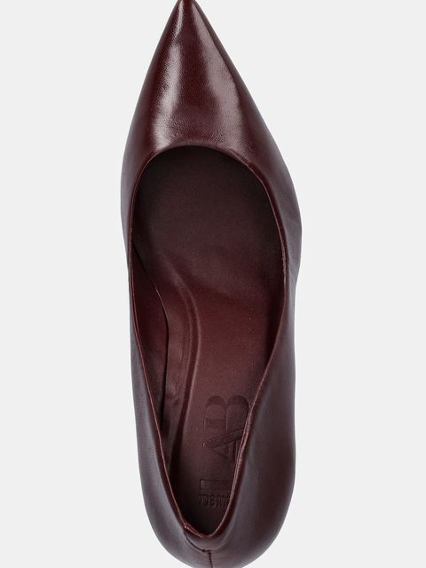 Answear.LAB szpilki skórzane kolor bordowy