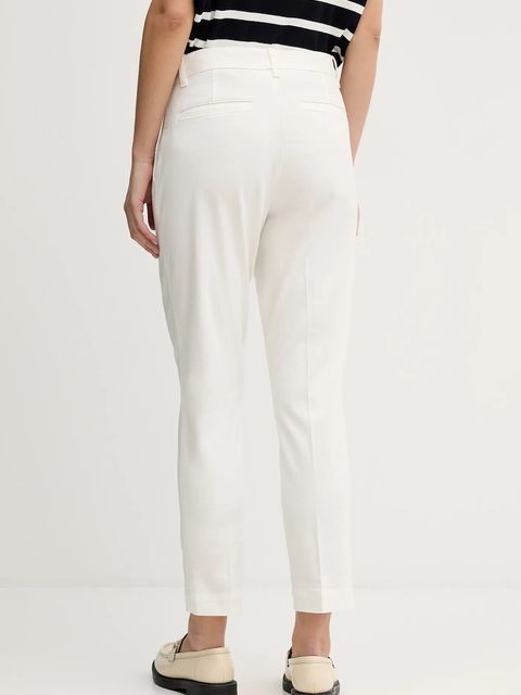 Polo Ralph Lauren spodnie damskie kolor biały szerokie high waist 211A96672 - zdjęcie produktu nr 2