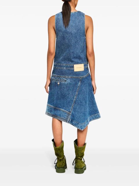 JW Anderson wrap sleeveless dress - Blue