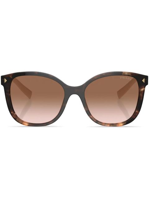 Prada Eyewear tortoiseshell-effect square-frame sunglasses - Green - zdjęcie produktu nr 1