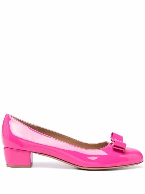 Ferragamo Vara bow-detail pumps - Pink - zdjęcie produktu nr 1