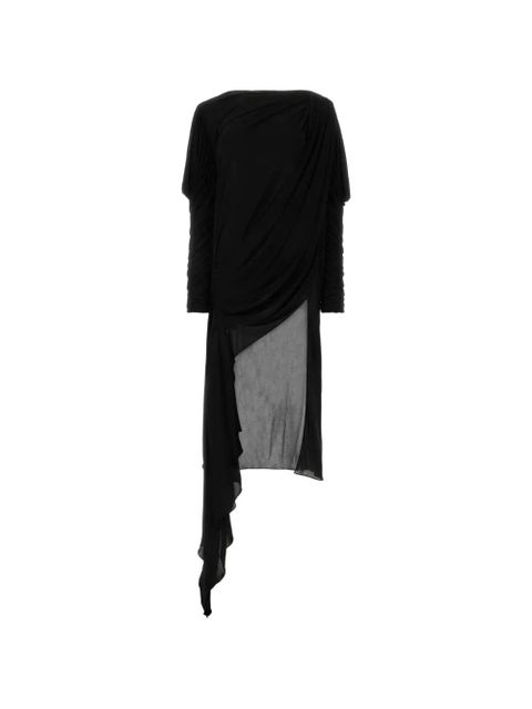 Gucci draped crepe asymmetric dress - Black - zdjęcie produktu nr 1