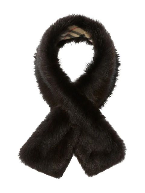 Burberry padded reversible check scarf - Black - zdjęcie produktu nr 1