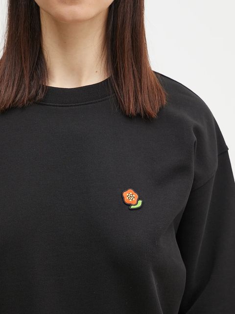 Kenzo bluza bawełniana damska kolor czarny gładka FF52SW1874MF.99J