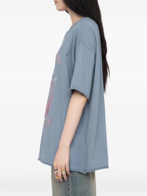 Zadig&Voltaire Berry strass graphic T-shirt - Blue