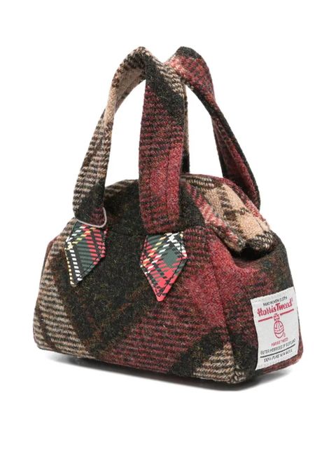 Vivienne Westwood logo-embroidered mini tote bag - Brown