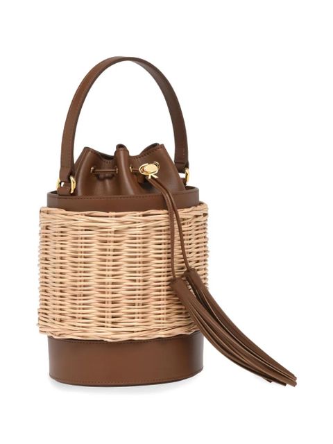 Gianvito Rossi tassel wicker siënna bucket bag - Brown - zdjęcie produktu nr 2