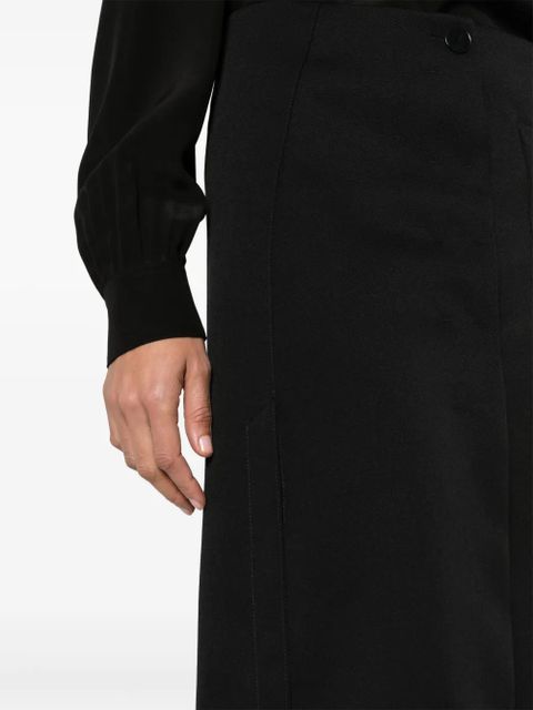 Lanvin pleated tailored midi skirt - Black