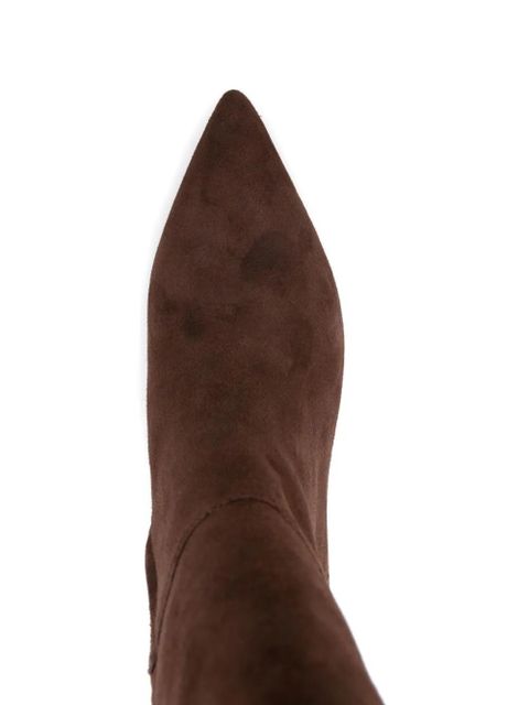 Lauren Ralph Lauren 60mm suede pointed-toe boots - Brown