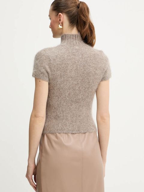 Marciano by Guess sweter z dodatkiem alpaki AGNES damski kolor brązowy z półgolfem 5BGR10 5794Z - zdjęcie produktu nr 2