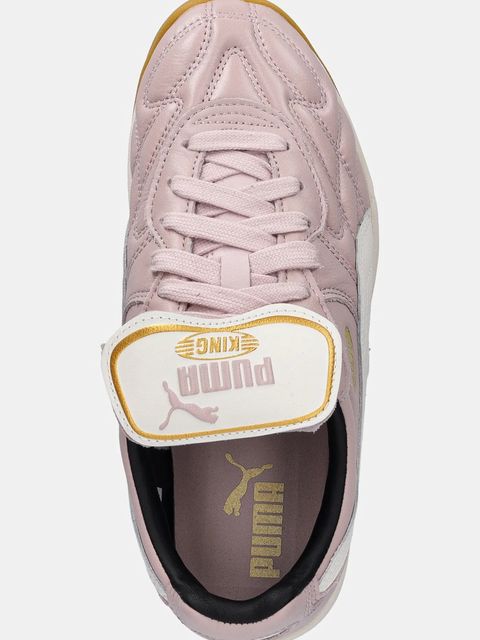 Puma sneakersy skórzane King Indoor kolor różowy 401683 - zdjęcie produktu nr 2
