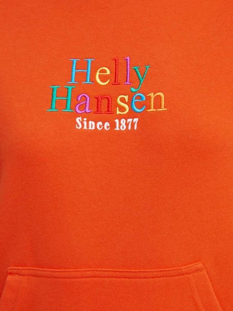 Helly Hansen bluza damska kolor pomarańczowy z kapturem z aplikacją 54239