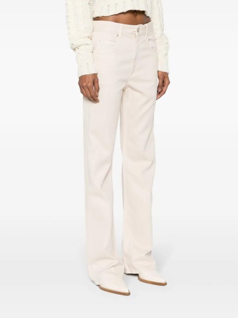 ISABEL MARANT Belvira high-rise bootcut jeans - Neutrals