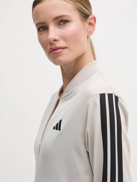 adidas dres 3-Stripes damski kolor beżowy JY1769