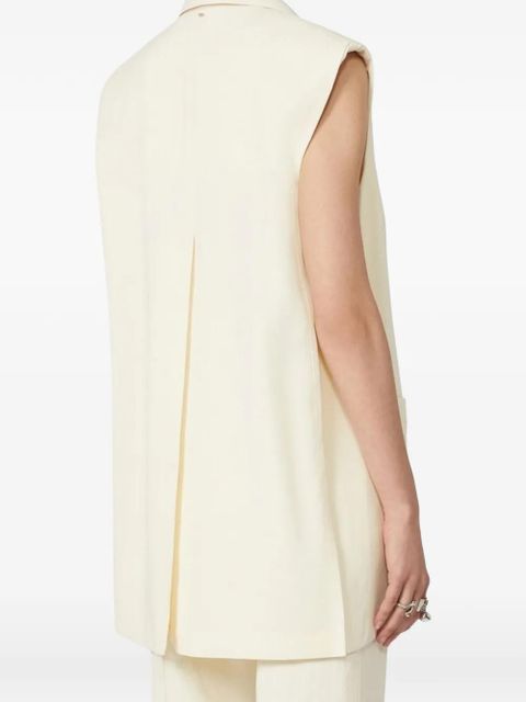Sportmax sleeveless notched-lapel waistcoat - Neutrals - zdjęcie produktu nr 2