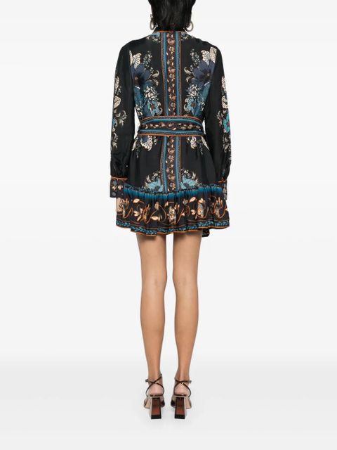 FARM Rio blossom tapestry dress - Black