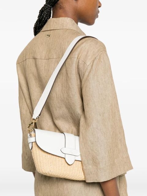 Lauren Ralph Lauren small Lynden logo-plaque shoulder bag - White - zdjęcie produktu nr 2