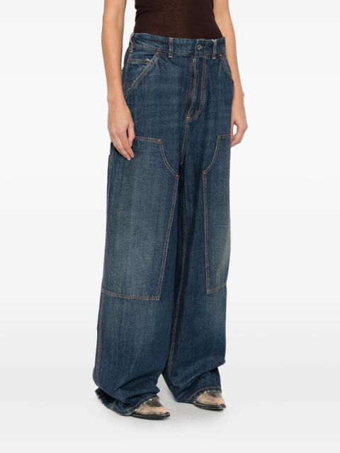 Maison Margiela panelled trousers - Blue