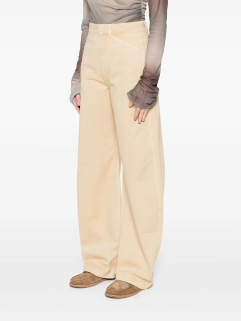 LEMAIRE high-waisted curved jeans - Neutrals
